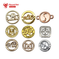 Étiquettes métalliques en alliage de zinc antirouille à coudre - Personnalisation de patchs avec logo de marque pour chaussures de créateurs