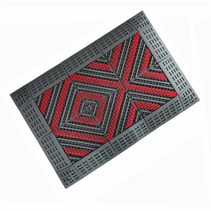 High Quality Dustyproof Commercial <strong>Floor</strong> Mat Patchwork Hotel Entrance Mat With Three Lines <strong>Brushes</strong> - Product Image 2