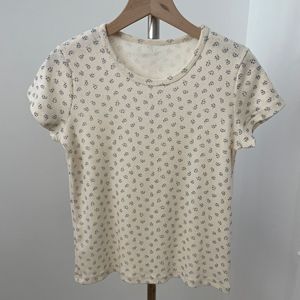 T-shirt d'été pour femmes Imprimé pur coton Slim-Fitting Short-Sleeved Undergarment Top Pajamas Sweet - Product Image 3