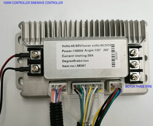 Elektroroller Sinuswellen-BLDC-Controller mit Aluminiumgehäuse + Dot-<span class=keywords><strong>Matrix</strong></span>-LCD-M6-Instrumentenkit 36V/48V/60V 1000W/1200W Fahrradteil - Product Image 4