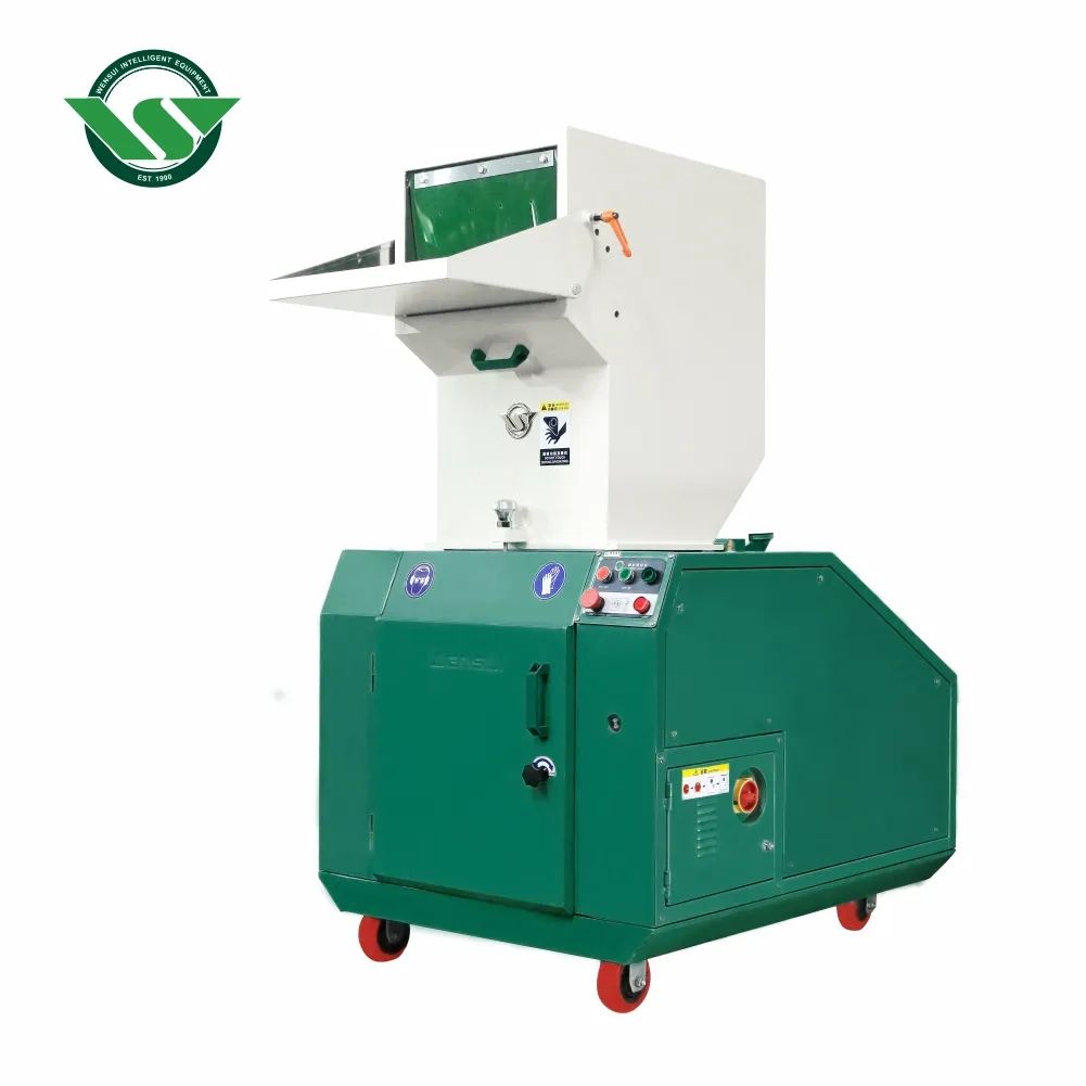 Máquinas trituradoras de reciclaje WSGJ400 Wensui Plastic Pet PVC ABS MOTOR Repuestos chino 400 trituradora de plástico