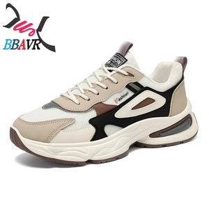 Zapatillas de primavera para hombre, estilo nuevo, transpirables, de malla, de caña alta, estilo coreano, a la moda, combinables con todo, con suela gruesa, para adolescentes. - Product Image 5