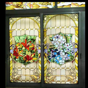 Vitrail Tiffany personnalisé et durable pour églises, hôtels et bâtiments |   Inserts de fenêtre de style européen à structure solide pour la décoration - Product Image 2