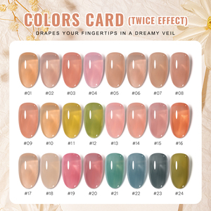 Miss Gooey 24 colori nudo smalto per unghie all'ingrosso fabbrica salone per unghie forniture Hema libero gelatina traslucido Gel Uv smalto per unghie - Product Image 4