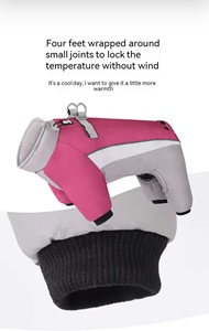 Экологичный классический дизайн шубы для животных: четырехногая, с цветовыми акцентами, из пружинящего волокна, с подкладкой из арктического флиса, ветрозащитная, водонепроницаемая. - Product Image 5