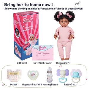 Babeside 20 ''afro-américain Tiana fille plus âgée poupée Reborn visage souriant Reborn bébé fille - Product Image 6