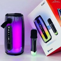 Nouvelle Enceinte Karaoké Portable Sans Fil 2026 avec Lumière LED RGB V5.3 et Batterie 1000-2000mAh pour Utilisation Extérieure et Cadeau