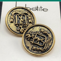 Boutons en métal gaufré vintage pour costumes homme - Couleurs argent et blanc, style militaire, décoratifs, de remplacement pour couture