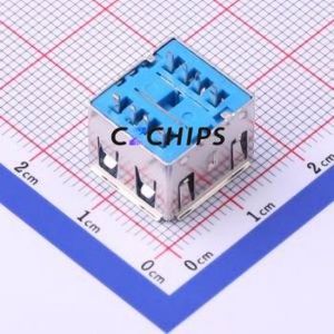 907-312A1051Y10210 USB Connector Through hole Component (THT) Connector Type-A USB 2.0 Female Through Hole - Product Image 2