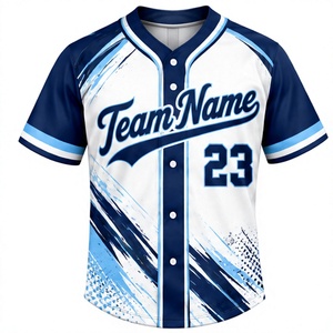 Camiseta de Béisbol y Sóftbol Personalizada con Bordado y Sublimación para Hombre, Poliéster Suave, Transpirable, de Secado Rápido, Uniforme de Béisbol Americano - Product Image 1