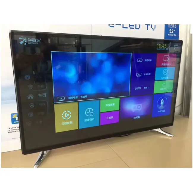Big size 90 inch 4K UHD flat screen display DLED television with WIFI Android smart TV DVB T2 TV
