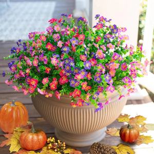 Fleurs artificielles Tianyi, 35 marguerites en soie plastique, style européen, arrangement décoratif extérieur, plantes blanches et vertes - Product Image 2