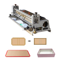 Machine à coller les boîtes rigides semi-automatique électrique à grande vitesse pour colle froide et colle thermofusible, facile à utiliser