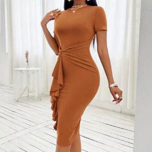 Nouvelle Robe de Soirée Formelle Élégante en Mousseline de Soie à Manches Longues et Col en V Profond, Personnalisable avec Logo du Fabricant - Product Image 1