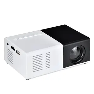 Factory hot sale Mini LED Light Portable Projector Cheap Home Theater video Pocket LCD Proyector YG300