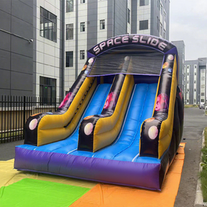 Alquiler de Tobogán Acuático Inflable Doble de PVC Comercial para Niños, Tamaño Personalizado, Certificado CE, Tobogán Acuático Inflable para Exteriores - Product Image 1