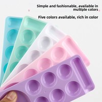 Plateaux en plastique pour vernis à ongles, palette rectangulaire pour mélange de couleurs, plateau porte-peinture, fournitures pour ongles, accessoires de peinture pour ongles