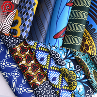 ZHAORUN 100% Polyester tissu imprimé à la cire africaine motifs tissés tissu Polyester imprimé pour robe écharpe
