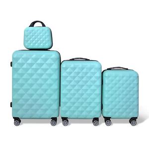 4 piezas de lujo estilo moderno Super capacidad ABS + PC Trolley <span class=keywords><strong>Mac</strong></span> Case dibujos animados cochecito equipaje bolsa para viajes de negocios al por mayor - Product Image 3
