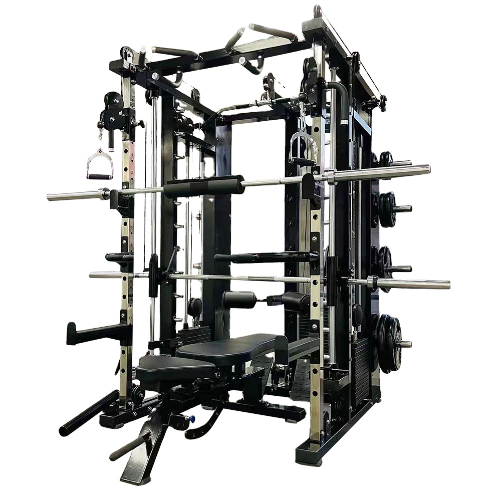 売れ筋商業用ジム機器4in1多機能3 * 80kgウェイトスタック3D