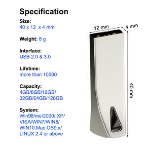 Memoria USB Metálica 3.0 de Bajo Precio, 8GB 64GB 128GB, con Grabado Láser Gratuito y Logotipo Personalizado - Product Image 5