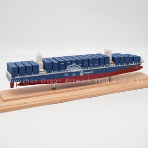 Modèle de <span class=keywords><strong>bateau</strong></span> à l'échelle fait à la main de l'usine O.A.S Modèle de <span class=keywords><strong>bateau</strong></span> de haute qualité à l'échelle 1:1000 Modèle de <span class=keywords><strong>bateau</strong></span> conteneur Wanhua personnalisé de 35cm - Product Image 3