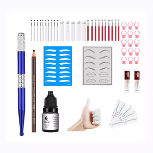 Kit complet d'outils de maquillage permanent Tuffking 15 pièces pour la pratique du tatouage des sourcils - Product Image 4
