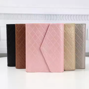 Ins <span class=keywords><strong>Etsy</strong></span> sıcak 5 renkli 6 halka A6 kapitone deri bütçe bağlayıcı olarak gündem kapak ile nakit zarflar & Fly yaprak mevcut - Product Image 5