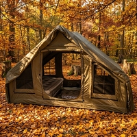 Tente pliable en toile Oxford 600D imperméable avec pompe gonflable, quatre saisons, double couche, écologique, grand espace, portable