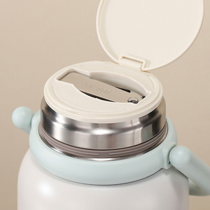 Vaso Térmico de Acero Inoxidable de Gran Capacidad <span class=keywords><strong>Xile</strong></span> con Cuchara, Aislamiento Térmico de 6 a 12 Horas, para Trabajadores de Oficina, Estudiantes y Almuerzo - Product Image 5