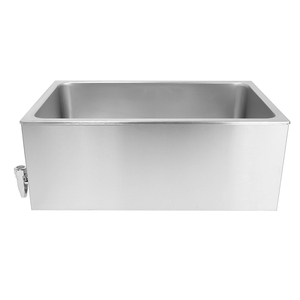 เครื่องอุ่นอาหารแบบ Bain Marie ยี่ห้อ Commercial Electric พร้อมก๊อกระบายน้ำ วัสดุสแตนเลส รองรับถาด GN พร้อมเทอร์โมสตัท สำหรับร้านอาหาร บุฟเฟ่ต์ และงานจัดเลี้ยง - Product Image 5