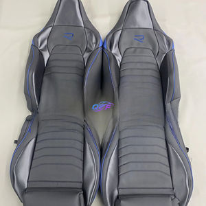 Housses de siège de voiture mixtes en cuir suédé avant sur mesure 5 sièges pour Volkswagen Golf VW Golf Caddy Passat B8 Transporter T5 Polo T4 - Product Image 1