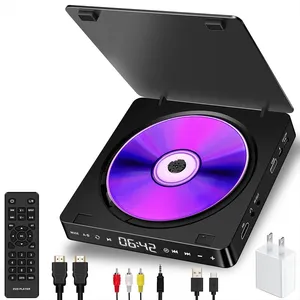 Kecag pemutar DVD sederhana Mini HD Plug-in rumah portabel untuk orang tua Panel sentuh tampilan LED sistem Stereo rumah