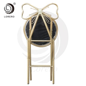 <span class=keywords><strong>Hampton</strong></span> inn, производитель мебели для отелей, Золотой металлический складной стул из искусственной кожи для свадьбы - Product Image 6