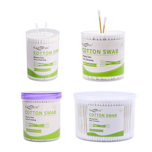 Descartável Personalizado Varas De Papel De Bambu Cotton Bud <span class=keywords><strong>Swab</strong></span> Dupla Cabeça Limpeza Orelha Q Dicas Cotonete De Algodão com Caixa Redonda - Product Image 6