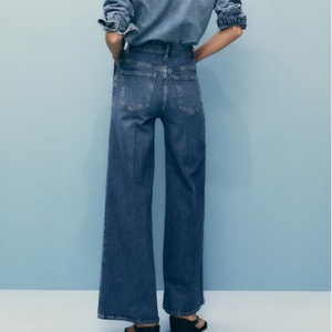 กางเกงยีนส์ทรงตรงแฟชั่นสุดชิค รุ่นใหม่ล่าสุด เอวสูง ผ้าฝ้าย 100% สำหรับผู้หญิง - Product Image 6