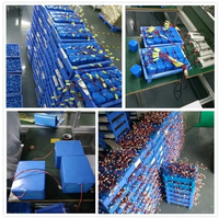 Enerforce Paket Baterai Li-ion 18650 Kustom 3.7V 1S2P/2S2P/1S3P/3S3P Isi Ulang 800 Siklus -20~65 untuk Mainan Peluru Air