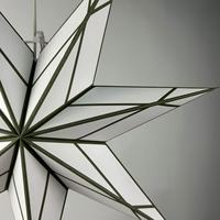Lanterne d'étoile de conception européenne moderne faite à la main papier plié décoration de couverture de lumière de festival de noël d'intérieur