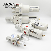 Unité de préparation d'air modulaire FRL 1/4" 3/8" 1/2" G NPT, filtre-régulateur-lubrificateur combiné, série AC, unité de préparation d'air interchangeable