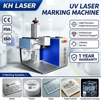 Codeur laser UV 3D d'usine pour le marquage et la gravure de bouchons de bouteilles PET, films souples, gobelets, bouteilles d'eau, verre, acrylique, cristal