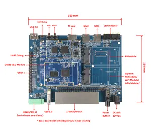 Oolite V8.2 מודול אלחוטי 2.4G 5.8G MT7621A WiFi 6 ליבות מודול AX1800Mpbs מודול נתב בתדר כפול