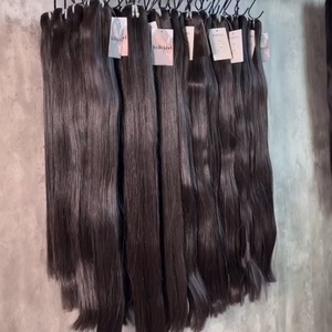 Cheveux humains naturels vierges Remy 100% du <span class=keywords><strong>Cambodge</strong></span>, alignés sur la cuticule, double trame faite à la machine, vente en gros directe usine depuis 30 ans - Product Image 2