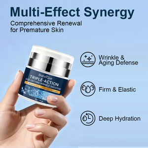 <span class=keywords><strong>Crème</strong></span> hydratante pour le visage multi-effets synergiques à l'acide hyaluronique et au collagène, super éclaircissante, réparatrice, pénétrante - Product Image 4
