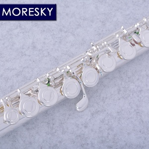16 Close C Key <b>Flute</b> Cupronickel Silver Plated Left-Hand <b>Flute</b> With E Keys MFL-702(OEM) - Product Image 5