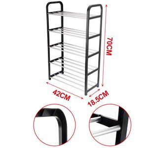 * เต้าเสียบ * ชั้นวางรองเท้าพลาสติกมี5ชั้น42x18.5x70ซม. ชั้นวางรองเท้า-บ้าน & สวน/ของใช้ในครัวเรือน - Product Image 3