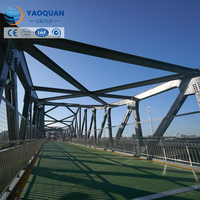 Pont piétonnier en acier modulaire à grande portée, haute résistance, durable, de qualité supérieure, structure en acier pour piétonniers