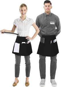 Mezza vita <span class=keywords><strong>grembiule</strong></span> corto <span class=keywords><strong>grembiule</strong></span> per cucina barbecue Chef insegnante rosa grembiuli uomini donne - Product Image 3