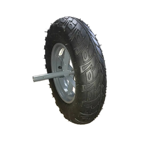 Pneu à rayons 4.00-8 2PR pour brouette <span class=keywords><strong>Haemmerlin</strong></span>, chariot à main et autres, en caoutchouc 16 pouces, conforme aux normes GS et OEM - Product Image 1