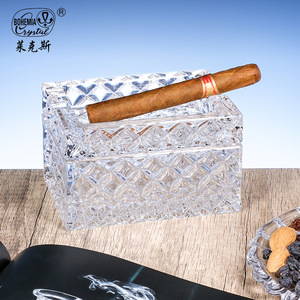 Crystal Whiskey Glass And Ashtray Set 3 Piece Gift Box Exquisite Business Gift For Chinese New Year - Product Image 2