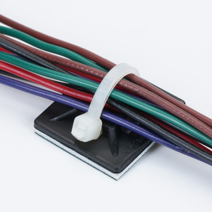 LianyangND klip kabel nilon, ikat kabel nilon dengan perekat, penjepit kawat jepret dapat disesuaikan, dudukan kabel PA66 - Product Image 5